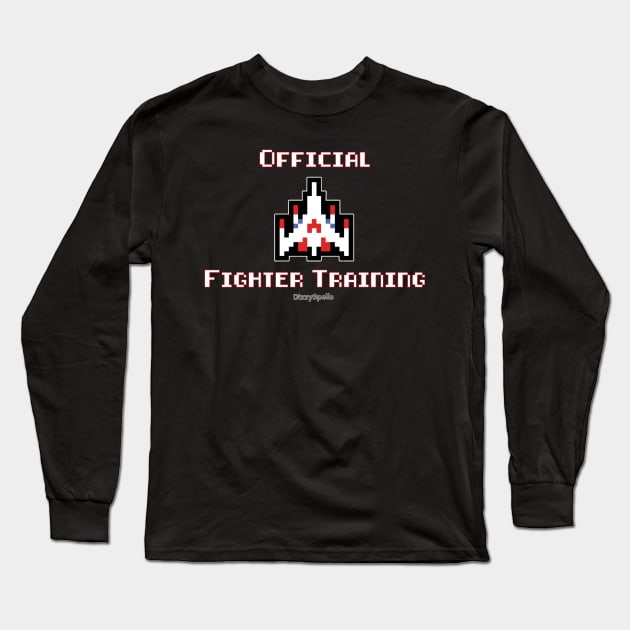 Arcade Fighter Training v2 Long Sleeve T-Shirt by DizzySpells Designs